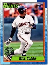 2025 Topps 1990 Topps Baseball (Series One) Will Clark #T90-97 card