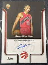 2025-26 Topps Rookie Photo Shoot Autographs Collin Murray-Boyles #RP-CM card