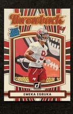 2025 Donruss Rated Rookie Throwback Emeka Egbuka #31 card