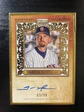 2025 Topps Gilded Collection Gold Framed Hall of Fame Autographs Trevor Hoffman #HAFA-TH card