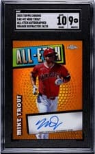 2025 Topps Chrome All-Etch Autographs Mike Trout #CAE-MT card