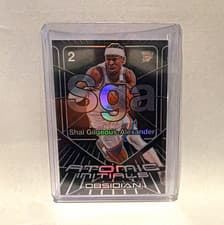 2024-25 Panini Obsidian Atomic Initials Shai Gilgeous-Alexander #14 card