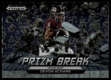 De'Von Achane 2023 Panini Prizm Draft Picks Break card