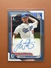 Justin Wrobleski 2024 Bowman Chrome Prospects Autographs card
