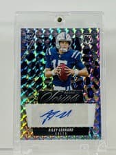 2025 Panini Mosaic Rookie Scripts Riley Leonard #RS-RLD card
