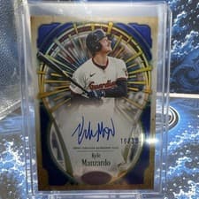 2026 Topps Tier One Tier One Xplosion Autographs Kyle Manzardo #T1XA-KM card