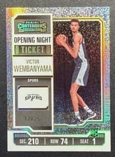 Victor Wembanyama [Opening Night Ticket 2023 Panini Contenders card