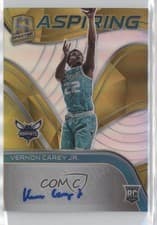 Vernon Carey Jr. 2020 Panini Spectra Aspiring Autographs card