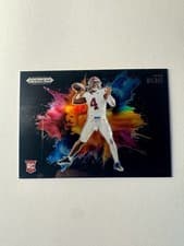 2025 Panini Prizm Draft Picks Black Color Blast Jalen Milroe #18 card
