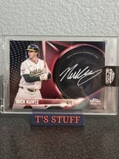 2026 Topps Chrome Black Paint It Autographs Nick Kurtz #PIA-NK card