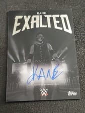 2025 Topps Exalted WWE Wrestling Black and White Signatures Kane #BWS-KNE card