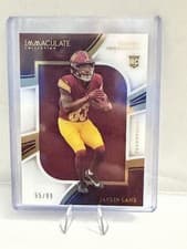 Jaylin Lane 2025 Panini Immaculate Clearly Immaculate Rookie Jerseys card