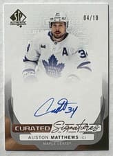 2024-25 SP Authentic Curated Signatures Auston Matthews #SPC-AM card