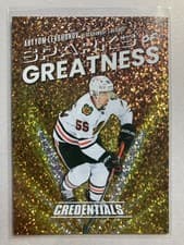 2025-26 Upper Deck Credentials Sparks of Greatness Artyom Levshunov #SG-2 card