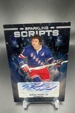 2024-25 Upper Deck Black Diamond Sparkling Scripts Brad Park #SS-PA card