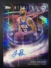 2025-26 Topps Midnight Stroke of Midnight Autographs Rookies Johni Broome #SMR-JBR card