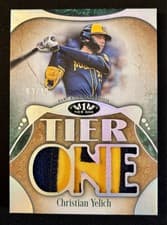 2026 Topps Tier One Tier One Relics Die-Cut Christian Yelich #T1RD-CY card