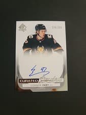 2024-25 SP Authentic Curated Signatures Connor Zary #SPC-CZ card