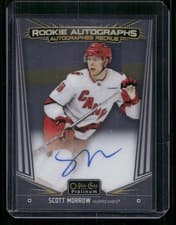 2024-25 O-Pee-Chee Platinum Rookie Autographs Scott Morrow #R-SM card