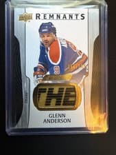 2024-25 Upper Deck Engrained Icons Remnants Glenn Anderson #R-GA card