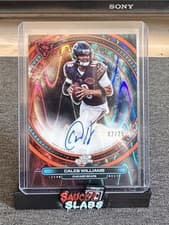 2025 Topps Cosmic Chrome Equinox Autographs Caleb Williams #EQA-CWI card
