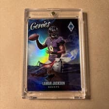 Lamar Jackson 2025 Panini Phoenix Genies card