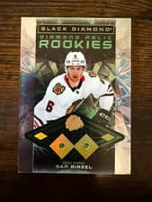 2025-26 Upper Deck Black Diamond Base Diamond Relic Rookies Sam Rinzel #BDR-SR card