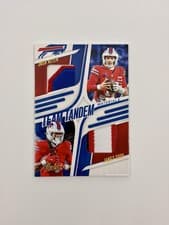 2025 Panini Absolute Team Tandem Materials Josh Allen / James Cook #TTM-BUF card