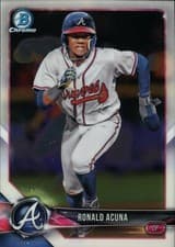 Ronald Acuna 2018 Bowman Chrome Prospects card