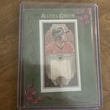 2025 Topps Allen & Ginter Allen & Ginter Mini Framed Relics Steven Kwan #MFR-SK card