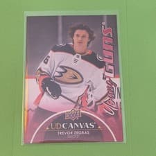 Trevor Zegras 2021 Upper Deck UD Canvas card