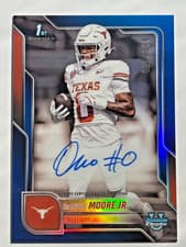 2025 Bowman University Chrome Chrome Prospect Autographs DeAndre Moore Jr. #BCA-DEM card
