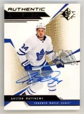 Auston Matthews 2018 SP Authentic Profiles card