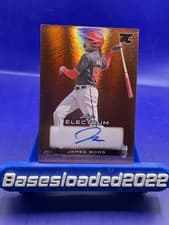James Wood 2024 Leaf Electrum Baseball Base Autograph card