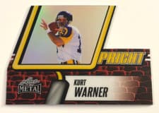 2025 Leaf Metal Upright Prismatic Silver Kurt Warner #U-17 card