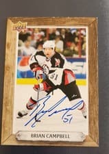 2024-25 Upper Deck Engrained Icons Beehive Portrait Signatures Brian Campbell #BH-BF card