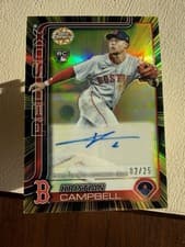 2025 Topps Chrome Update Radiating Rookies Autographs Kristian Campbell #RRA-KC card