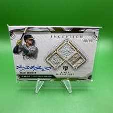 2025 Topps Inception MLB First Milestone Autograph Relics Home Run Max Muncy #ARHR-MM card