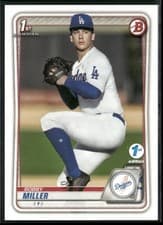 Bobby Miller 2020 Bowman Draft 1st Edition card