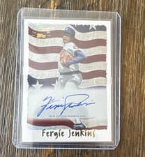 2025 Topps Archives 1995 Topps Cyberstats Autographs Fergie Jenkins #95CA-FJ card
