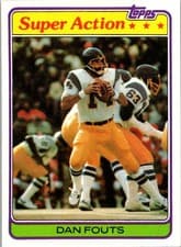 Dan Fouts 1981 Topps card