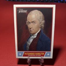 Alexander Hamilton 2025 Topps Heritage Notable Americans card