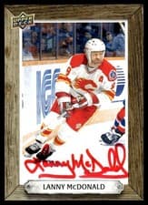 2024-25 Upper Deck Engrained Icons Beehive Portrait Signatures Lanny McDonald #BH-LA