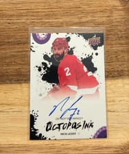 2025-26 Upper Deck Detroit Red Wings Centennial Octopus Ink Nick Leddy #OI-NL card
