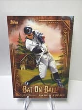2025 Topps X Bob Ross: The Joy of Baseball Bat on Ball Aaron Judge #BOB-1 card