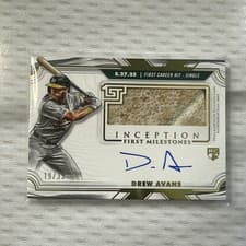 2025 Topps Inception MLB First Milestone Autograph Relics Drew Avans #FMAR-DA card