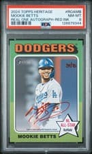 2024 Topps Heritage Real One Autograph Mookie Betts #ROAMB card