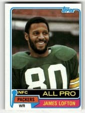 James Lofton 1981 Topps card