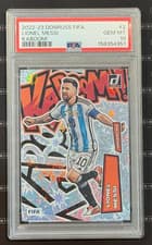 Lionel Messi 2022 Panini Donruss Kaboom card