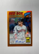2026 Topps Heritage Chrome Autographs Roman Anthony #ROAC-RA card
